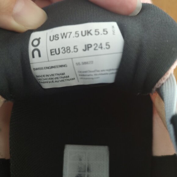 On Cloudgo Running Shoes (Magnet/Rose color) - Women's Size 7.5 - Picture 7 of 8